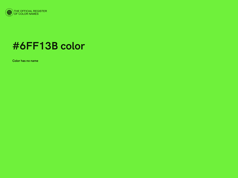 #6FF13B color image