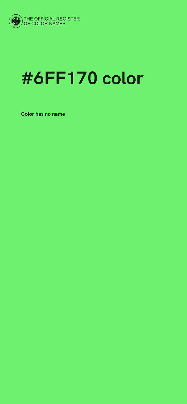 #6FF170 color image