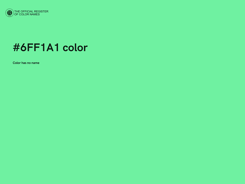 #6FF1A1 color image