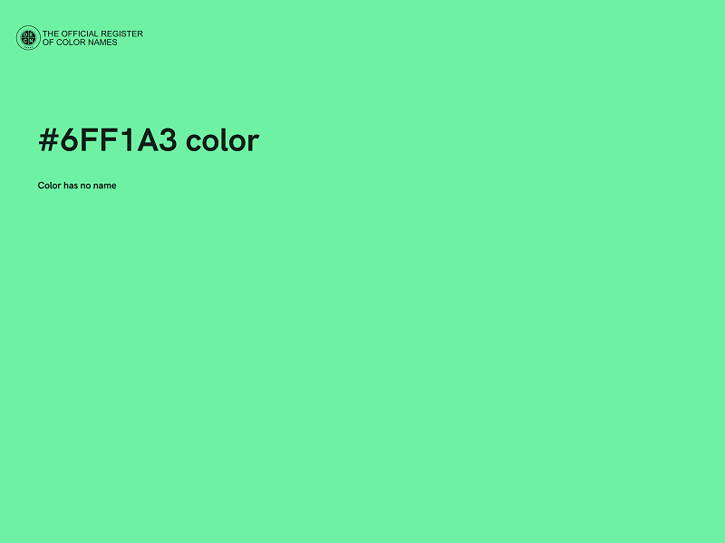 #6FF1A3 color image