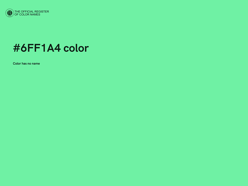 #6FF1A4 color image