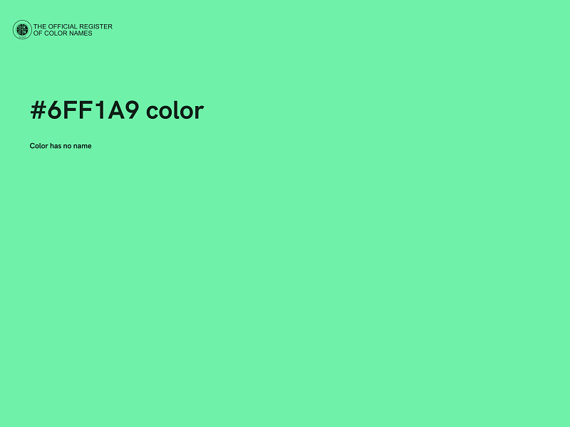 #6FF1A9 color image