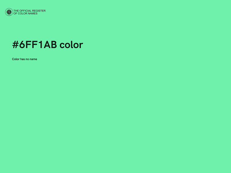 #6FF1AB color image