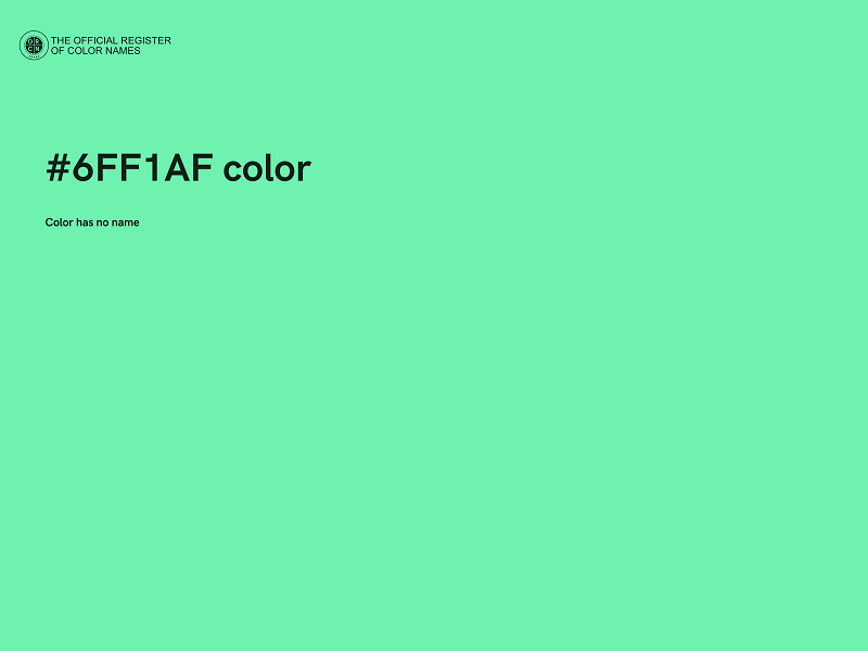 #6FF1AF color image