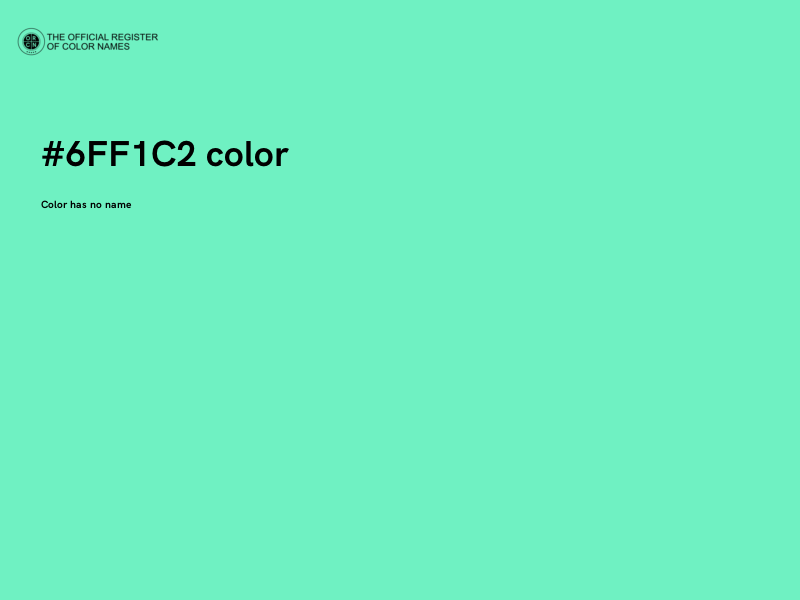 #6FF1C2 color image
