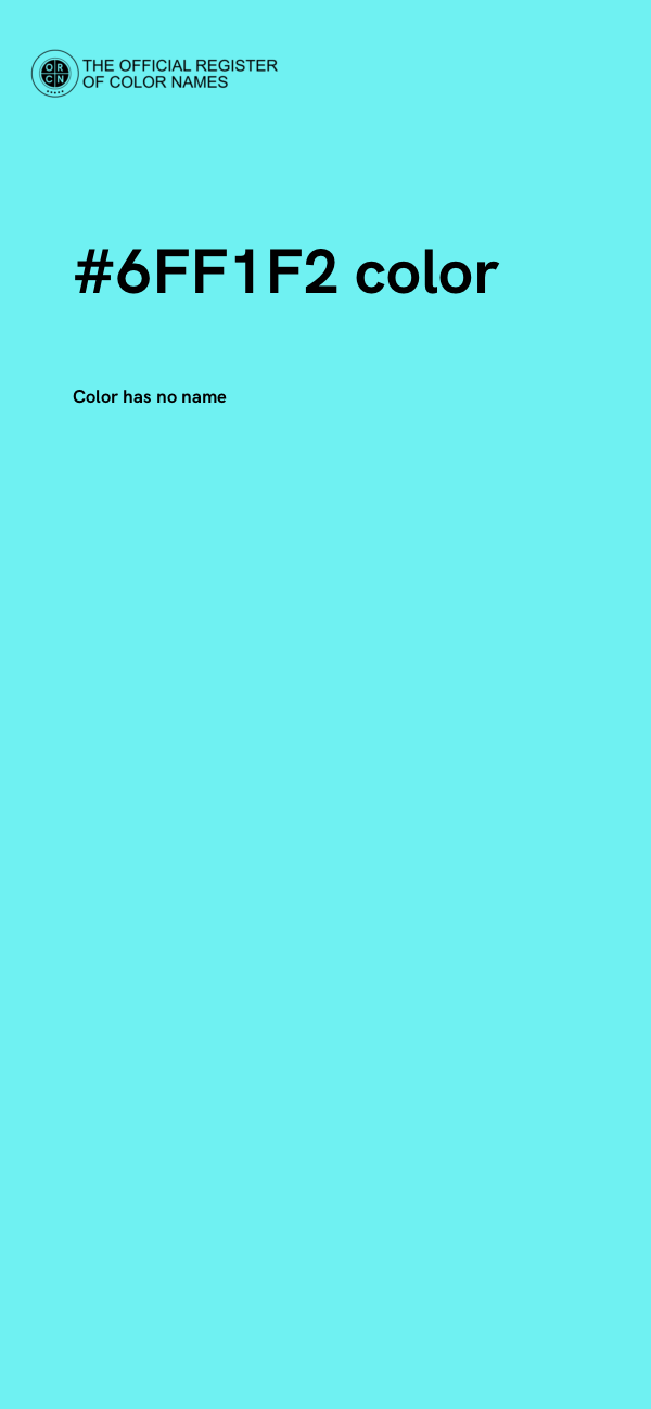#6FF1F2 color image
