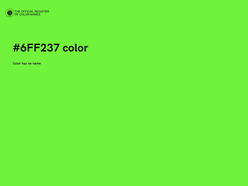 #6FF237 color image