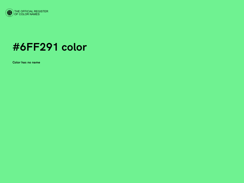 #6FF291 color image
