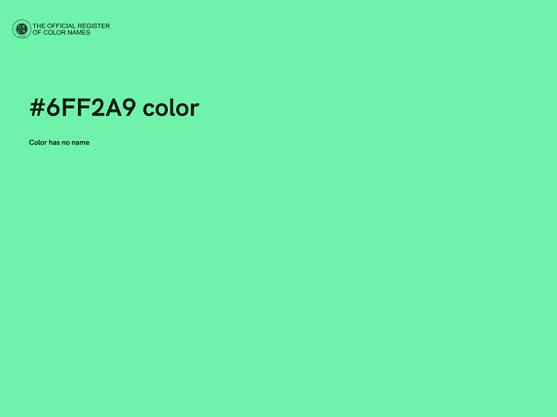 #6FF2A9 color image