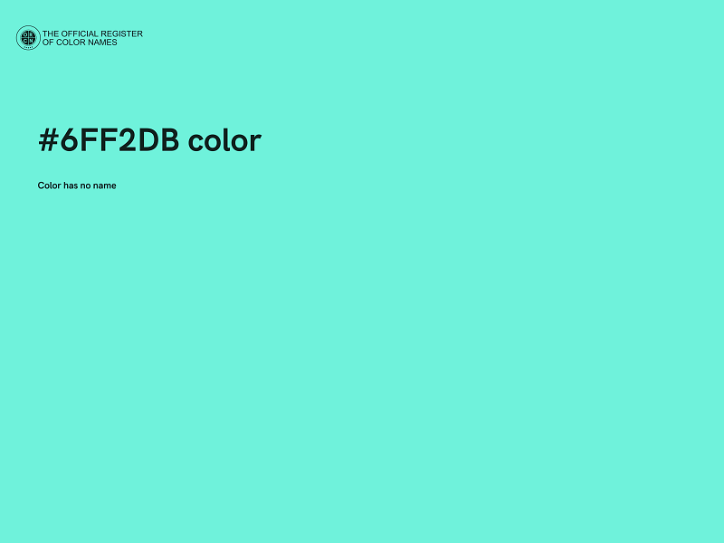 #6FF2DB color image