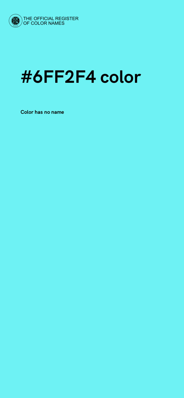 #6FF2F4 color image