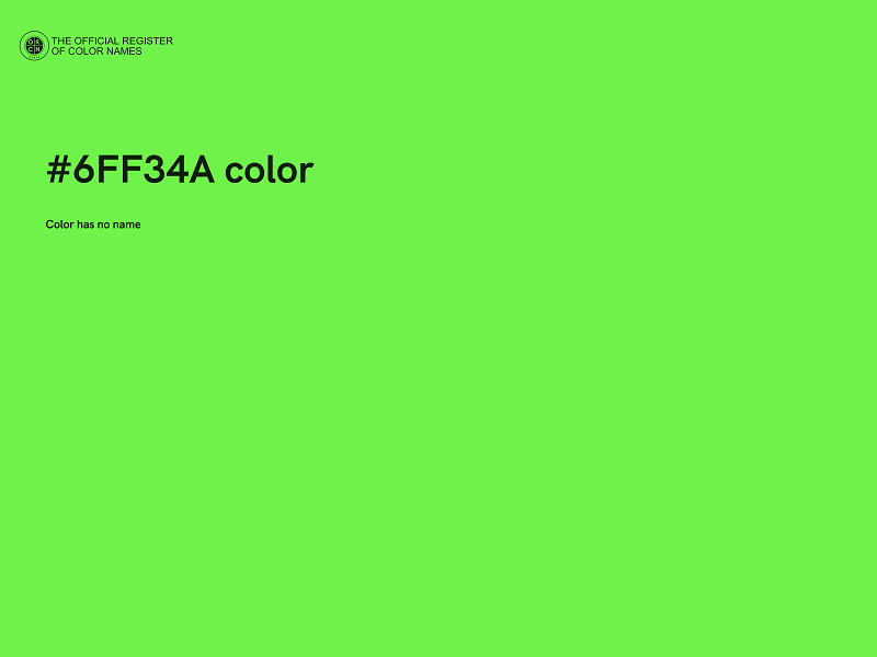 #6FF34A color image