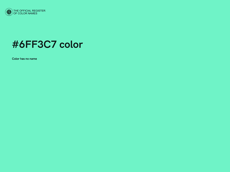#6FF3C7 color image