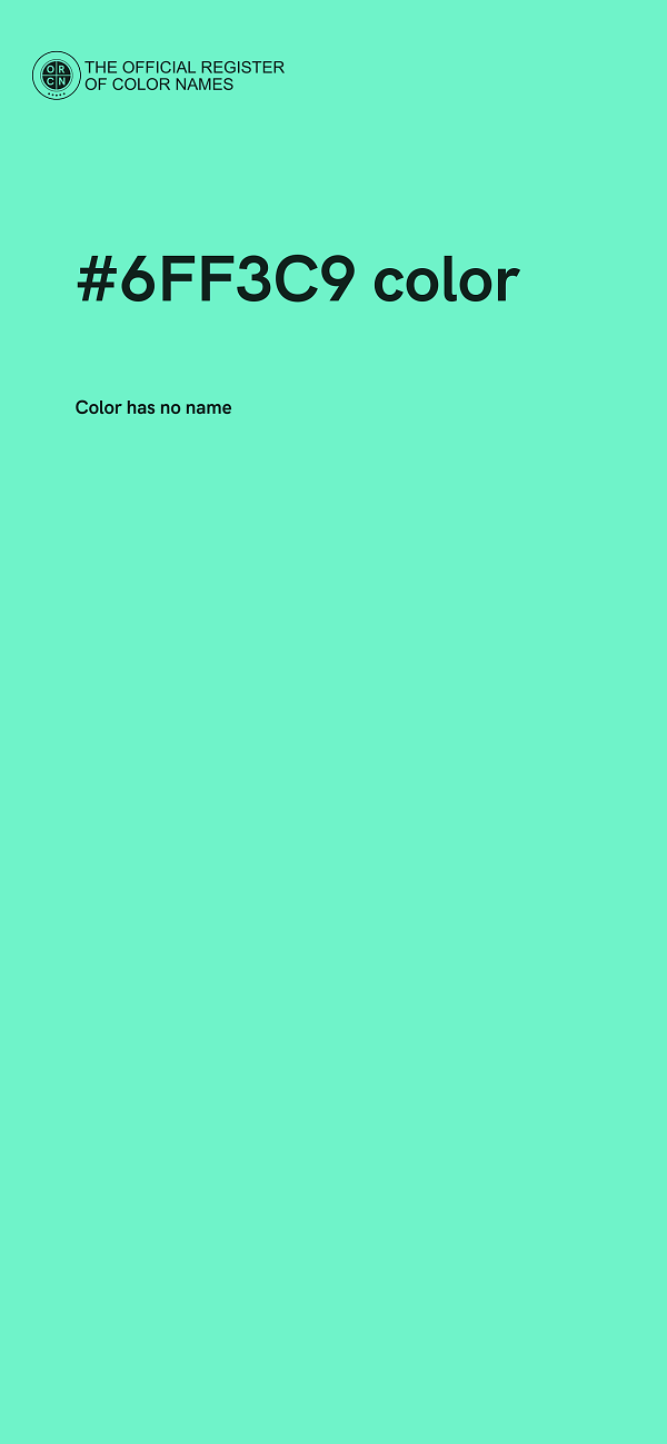 #6FF3C9 color image