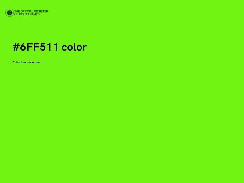 #6FF511 color image