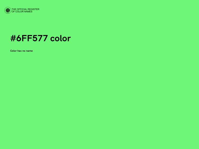 #6FF577 color image