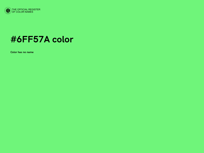 #6FF57A color image