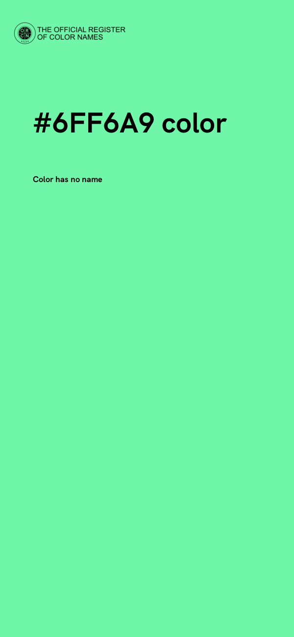 #6FF6A9 color image