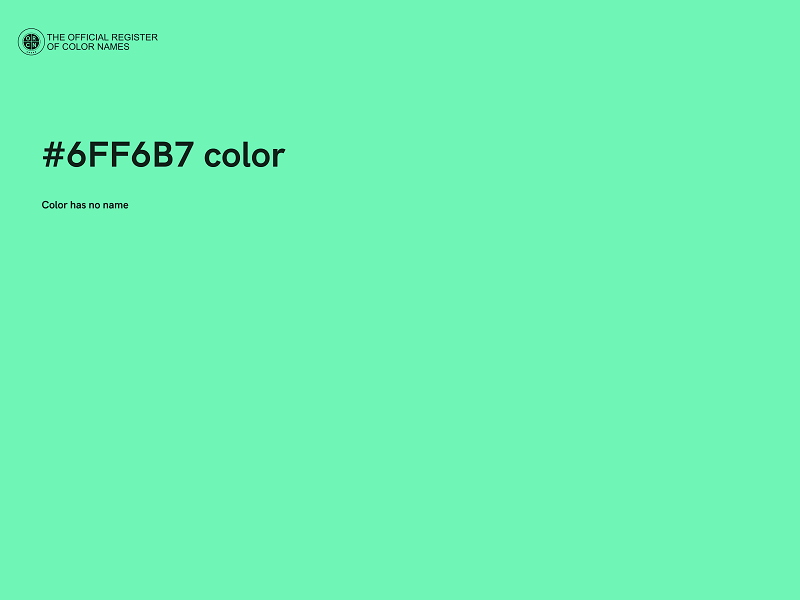 #6FF6B7 color image