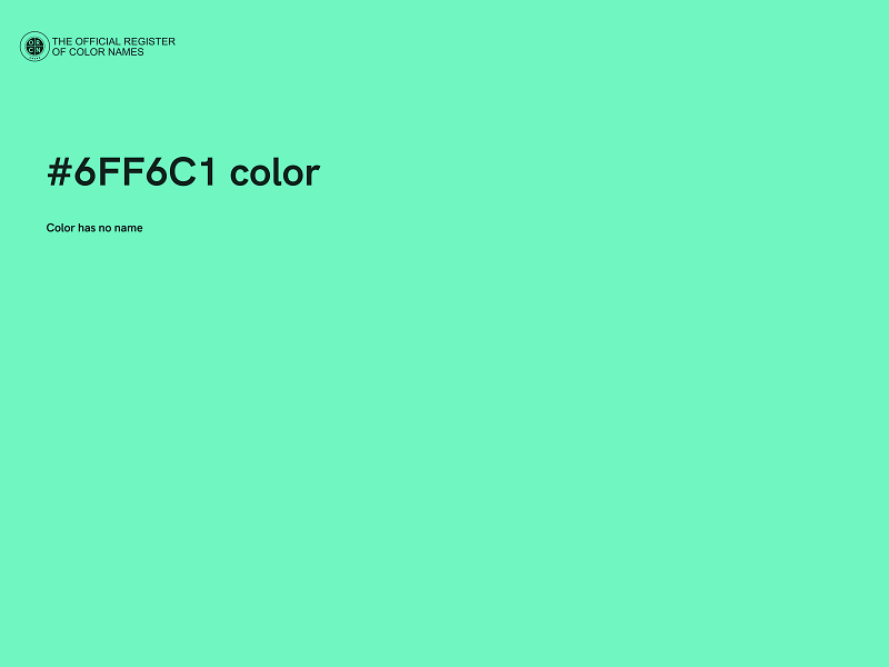 #6FF6C1 color image