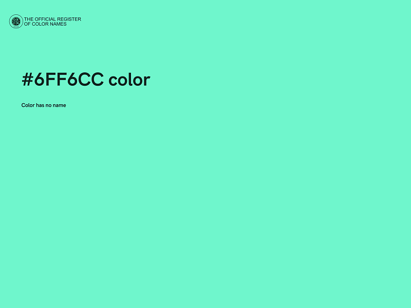 #6FF6CC color image