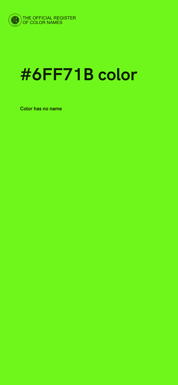 #6FF71B color image