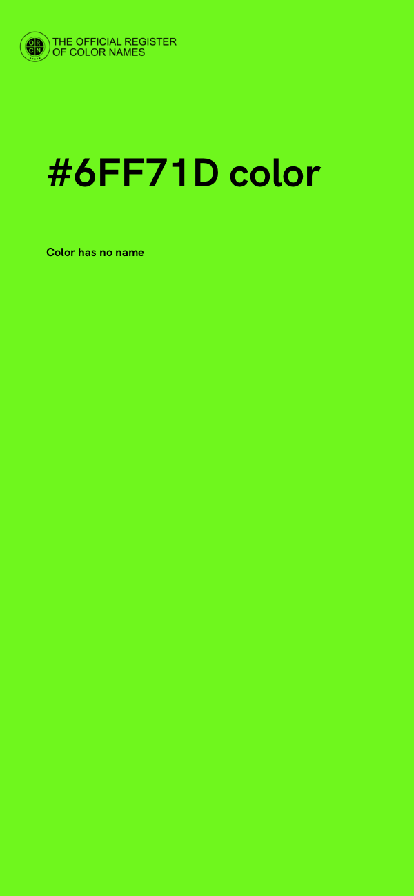 #6FF71D color image