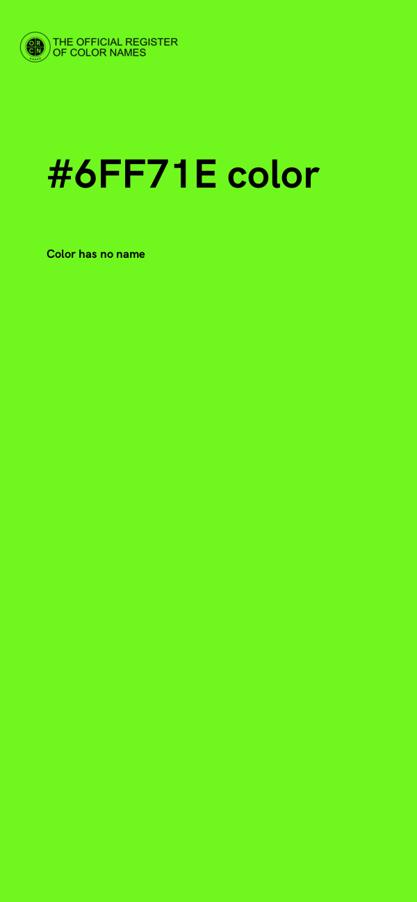 #6FF71E color image