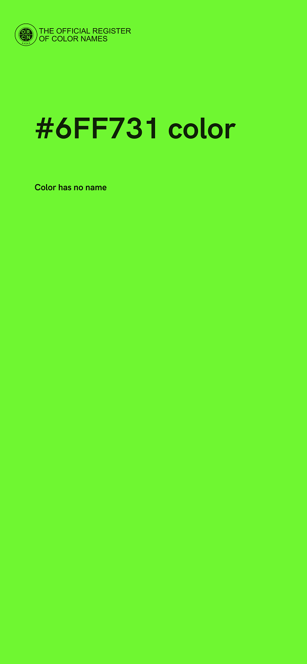 #6FF731 color image