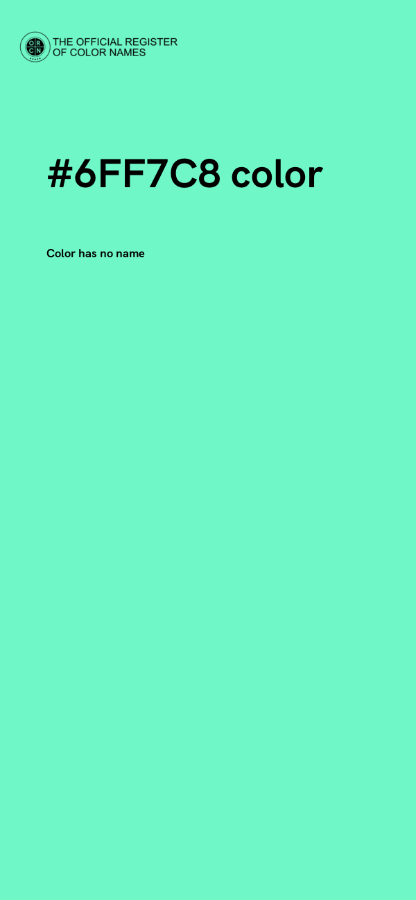 #6FF7C8 color image