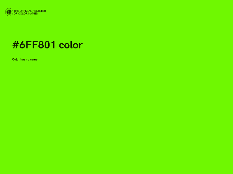 #6FF801 color image