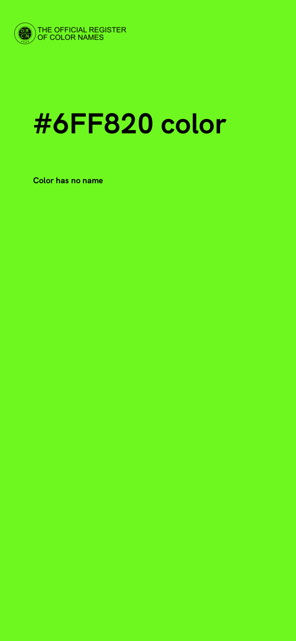#6FF820 color image