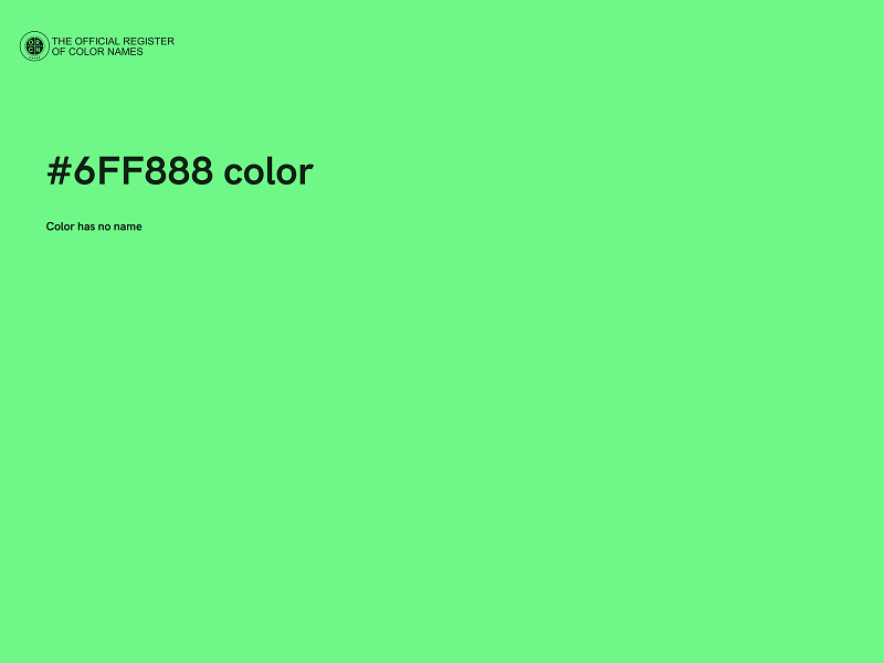 #6FF888 color image