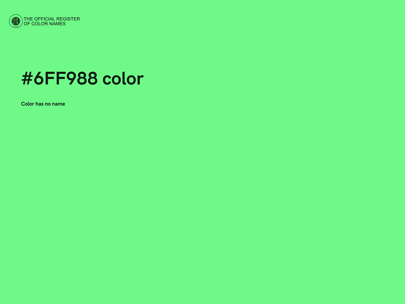 #6FF988 color image