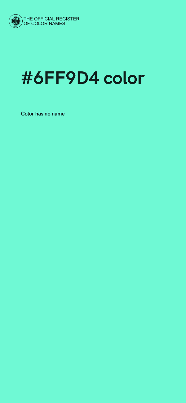 #6FF9D4 color image