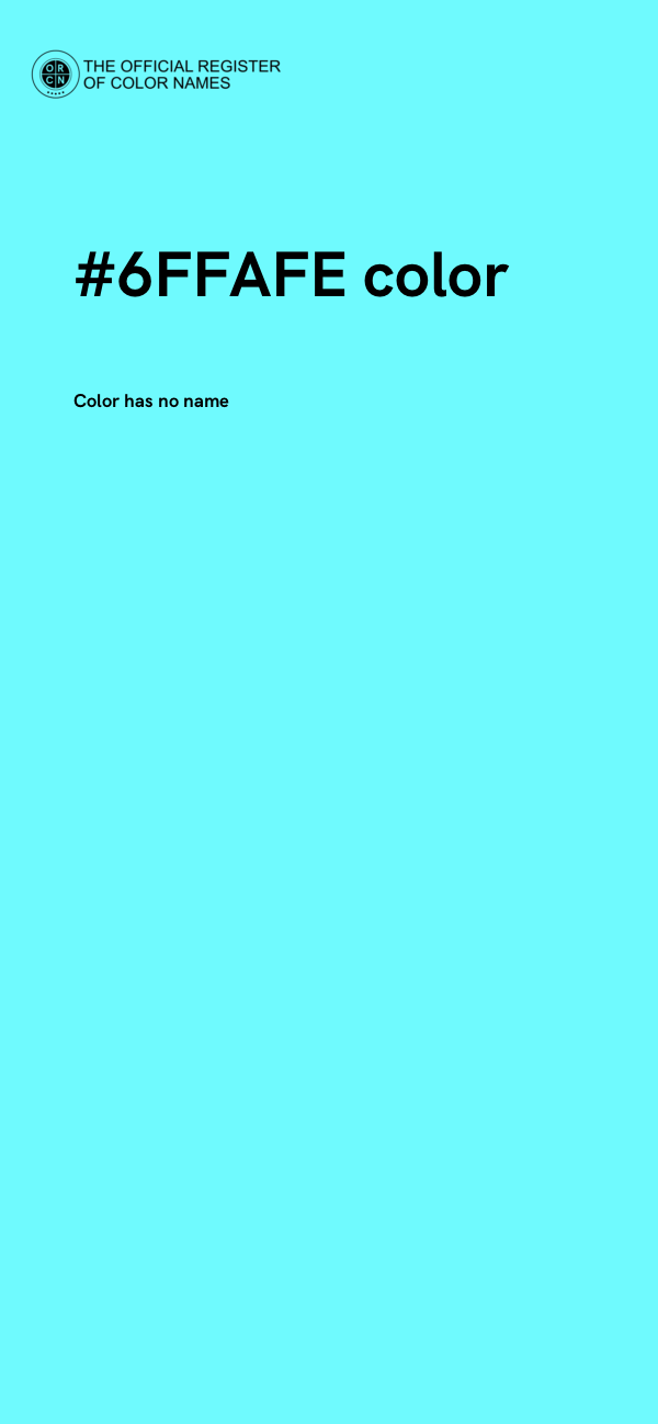 #6FFAFE color image