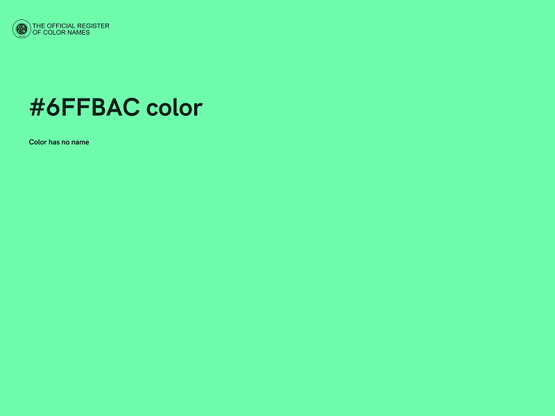 #6FFBAC color image