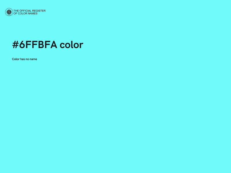 #6FFBFA color image