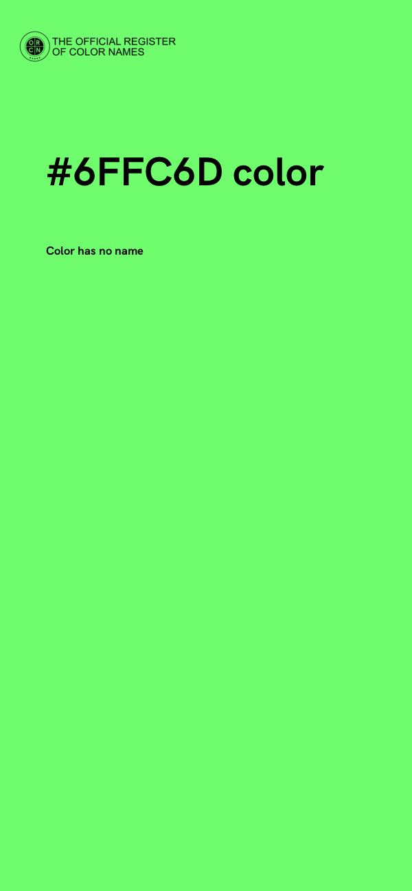 #6FFC6D color image
