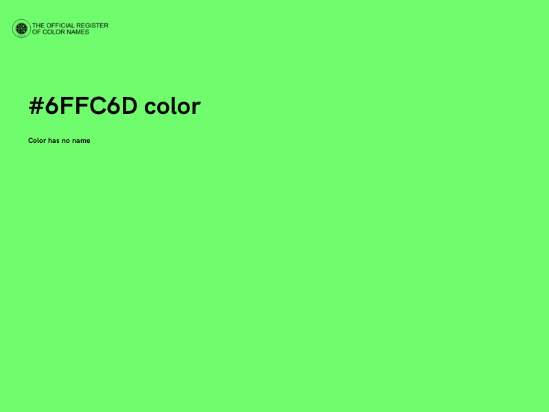 #6FFC6D color image
