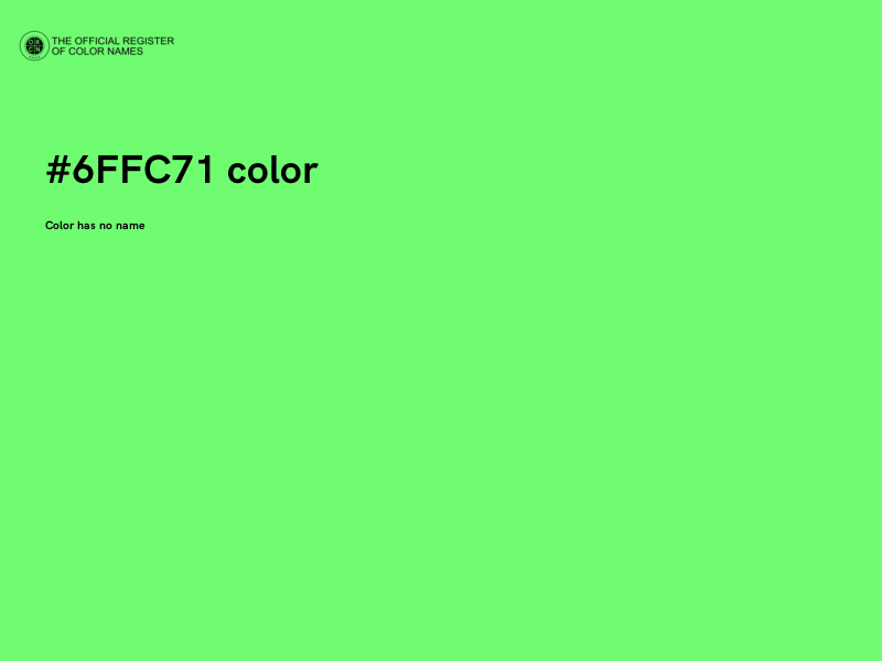 #6FFC71 color image