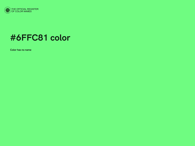 #6FFC81 color image