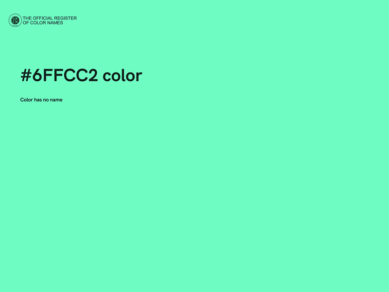 #6FFCC2 color image