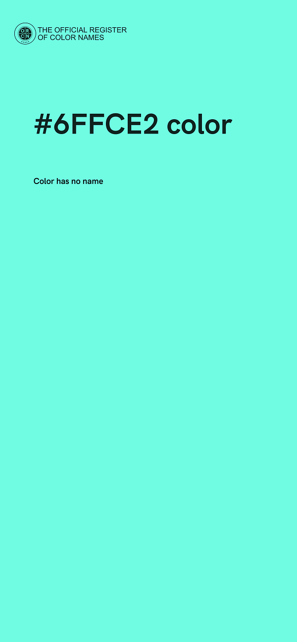 #6FFCE2 color image