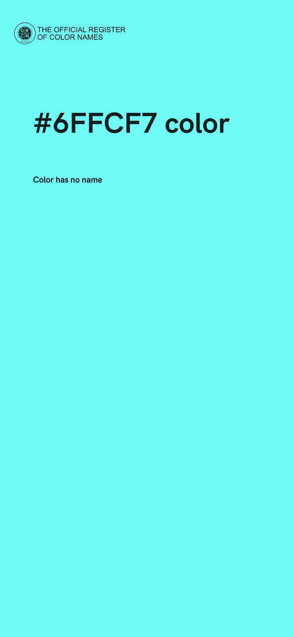 #6FFCF7 color image