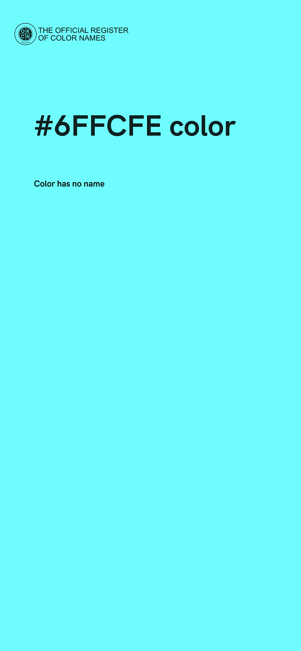 #6FFCFE color image
