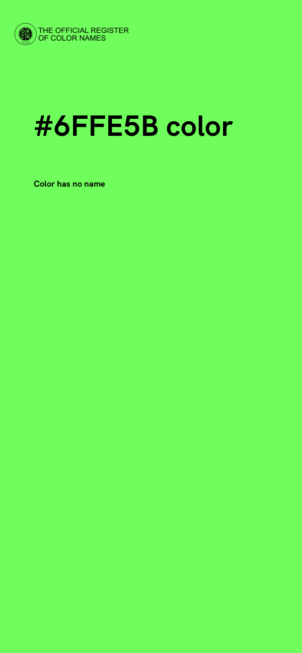 #6FFE5B color image