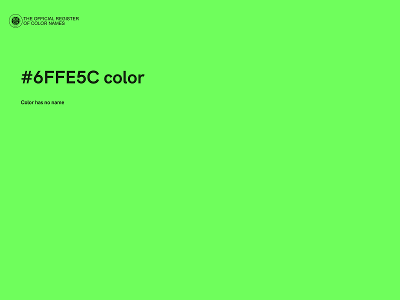 #6FFE5C color image