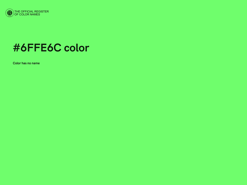 #6FFE6C color image