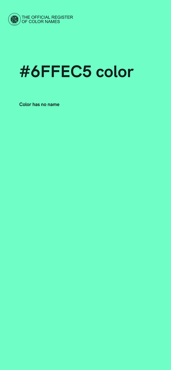 #6FFEC5 color image